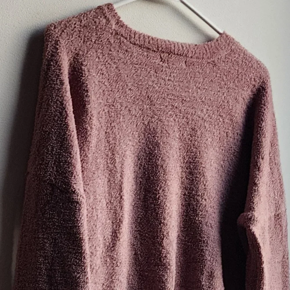 Sincerely Jules Mauve Long Sleeve Crop Top Size Small